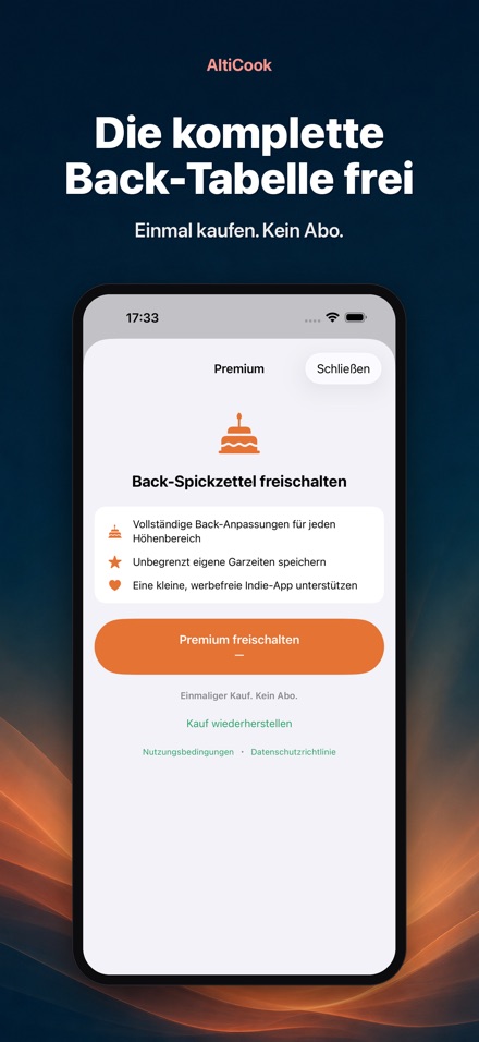 AltiCook: Kochen in Höhe 9