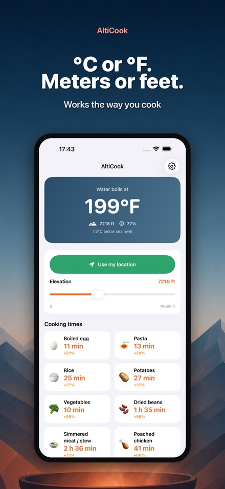 AltiCook: Altitude Cooking 7