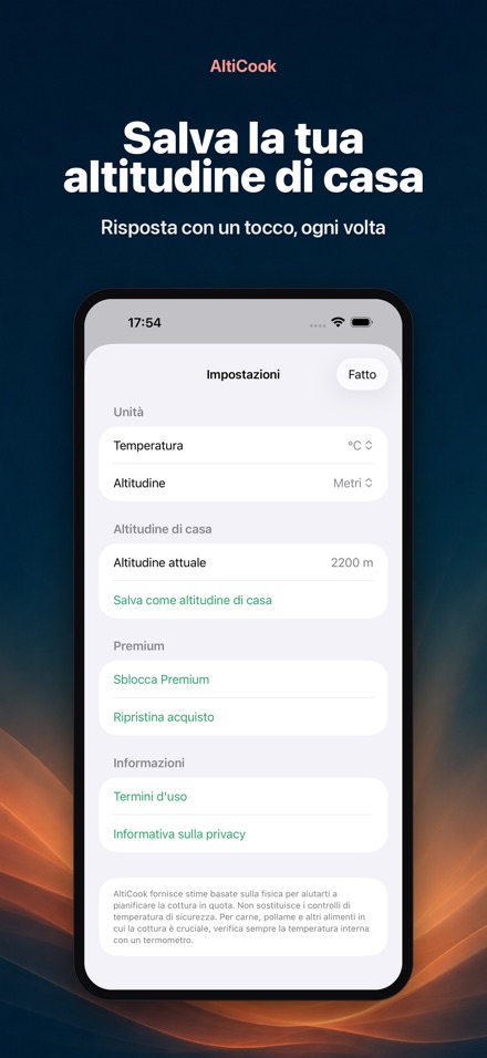 AltiCook: cucina in quota 8