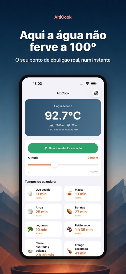 AltiCook: cozinha em altitude
