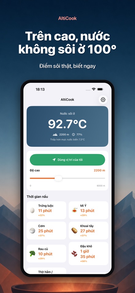 AltiCook: Nấu ăn vùng cao