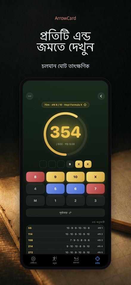 ArrowCard: তীরন্দাজি স্কোর 6