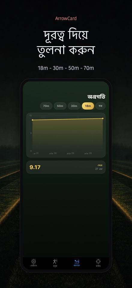 ArrowCard: তীরন্দাজি স্কোর 7