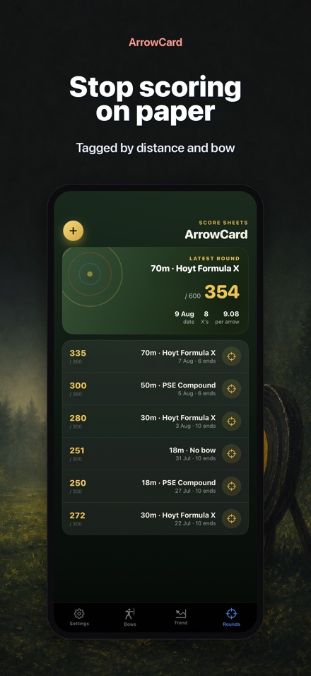 ArrowCard: Archery Scoresheet 3