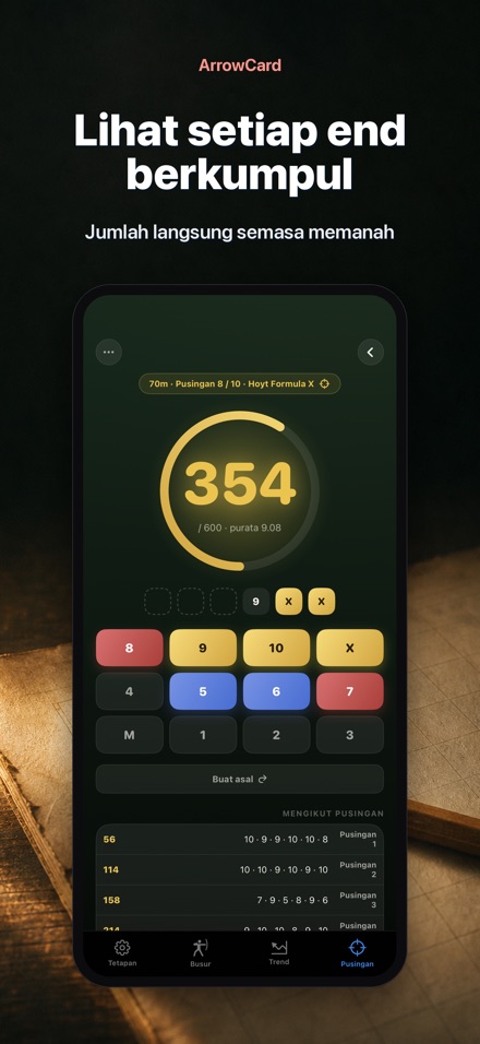 ArrowCard: Skor Memanah 6