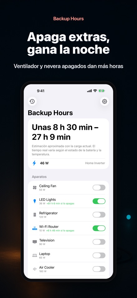 Backup Hours: respaldo 2