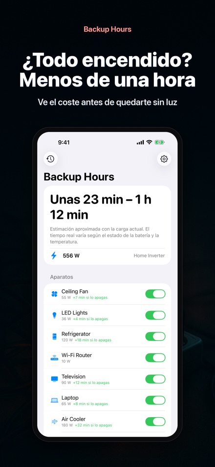 Backup Hours: respaldo 3