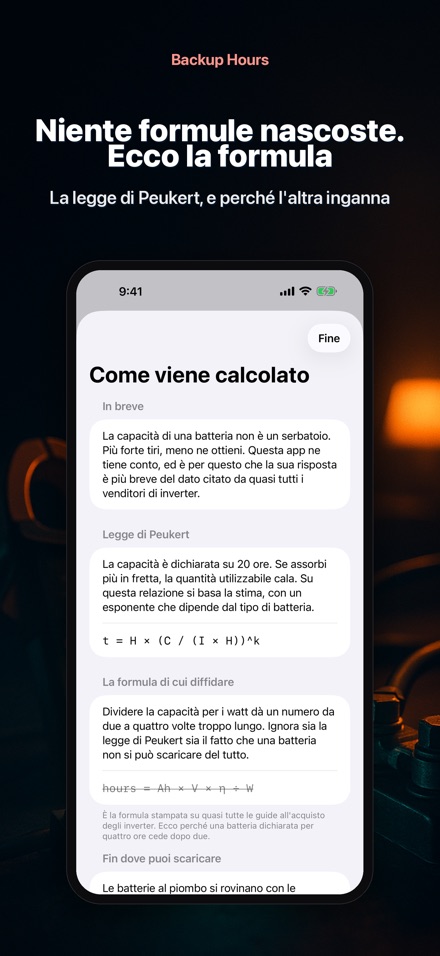 Backup Hours: ore di batteria 10
