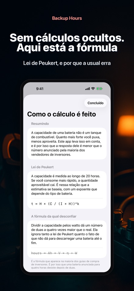 Backup Hours: autonomia 10