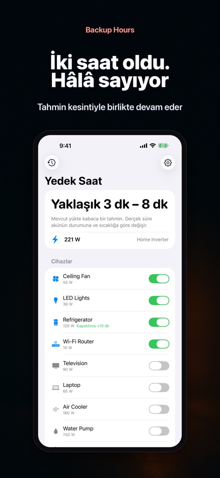 Backup Hours: Akü Kaç Saat 5