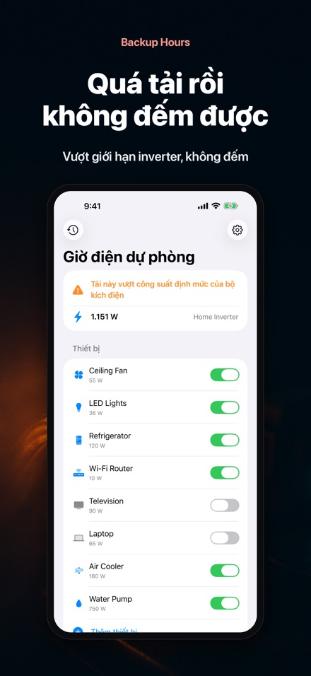 Backup Hours: Pin trụ mấy giờ 6