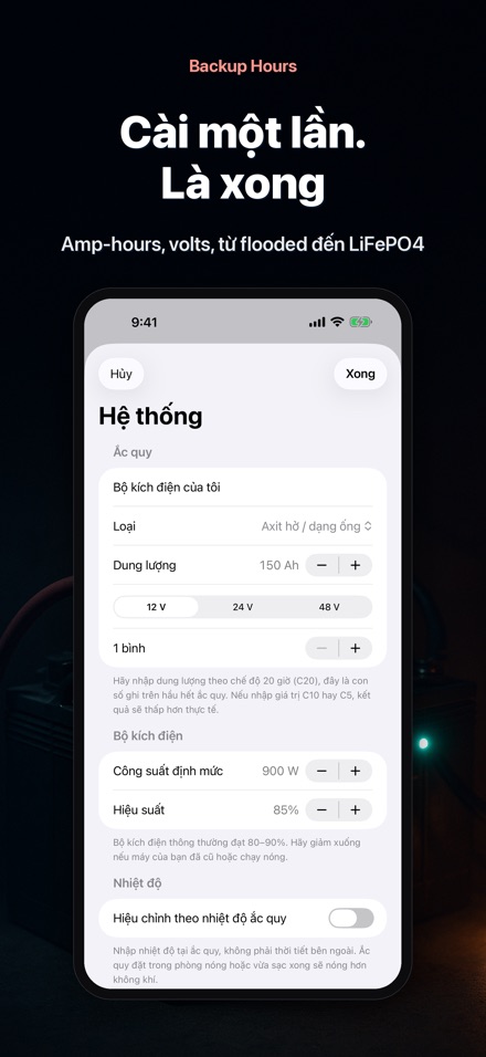 Backup Hours: Pin trụ mấy giờ 7