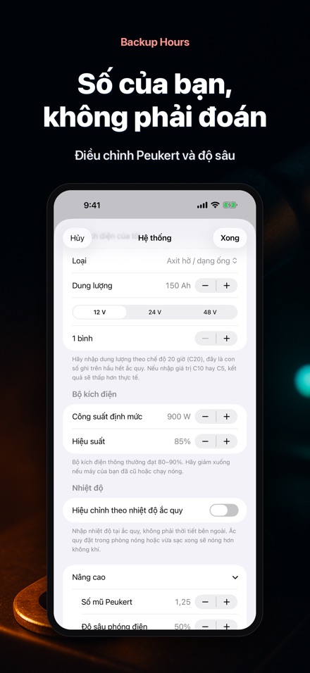 Backup Hours: Pin trụ mấy giờ 8
