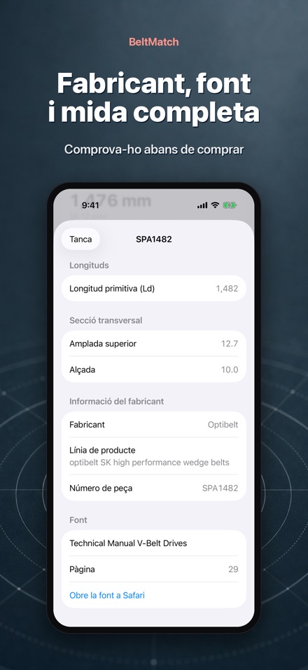 BeltMatch: Cerca corretja en V 4
