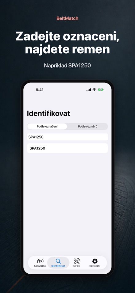 BeltMatch: Hledač klínových 5