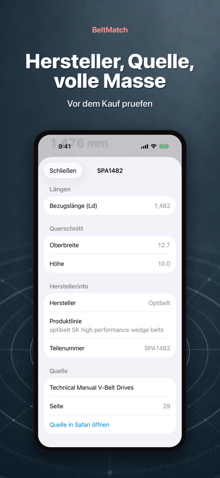 BeltMatch: Keilriemen-Suche 4