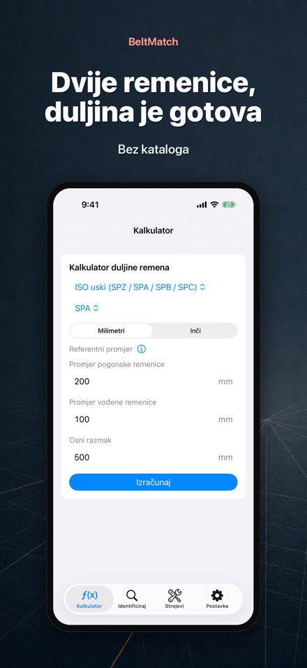BeltMatch: Traži klinasti rem
