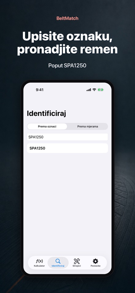 BeltMatch: Traži klinasti rem 5