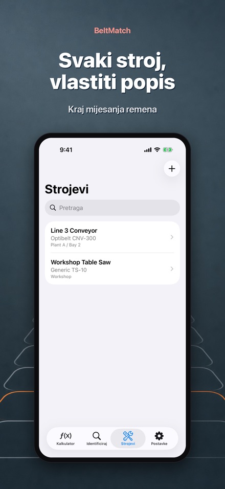 BeltMatch: Traži klinasti rem 8