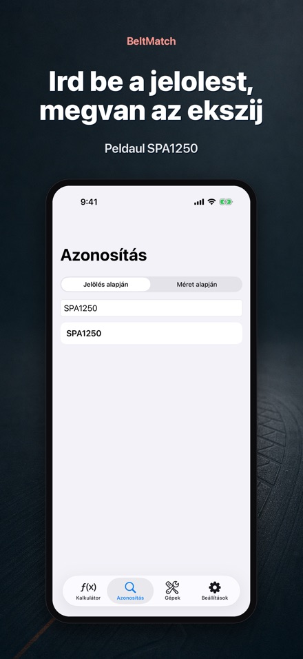 BeltMatch: Ékszíj kereső 5