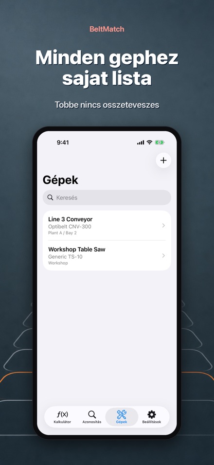 BeltMatch: Ékszíj kereső 8