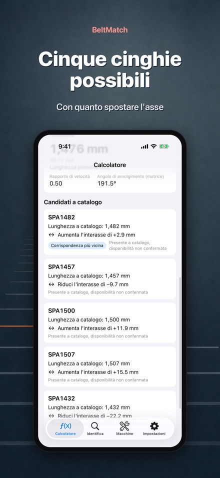 BeltMatch: Cerca cinghia a V 3