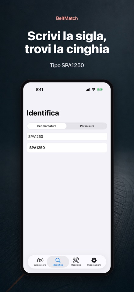 BeltMatch: Cerca cinghia a V 5