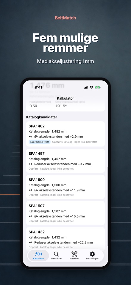 BeltMatch: Kilereim-søk 3