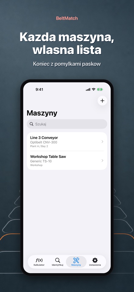 BeltMatch: Wyszukaj pasek klin 8