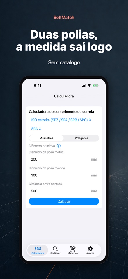 BeltMatch: Correia em V