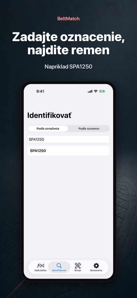 BeltMatch: Hľadač klinových 5