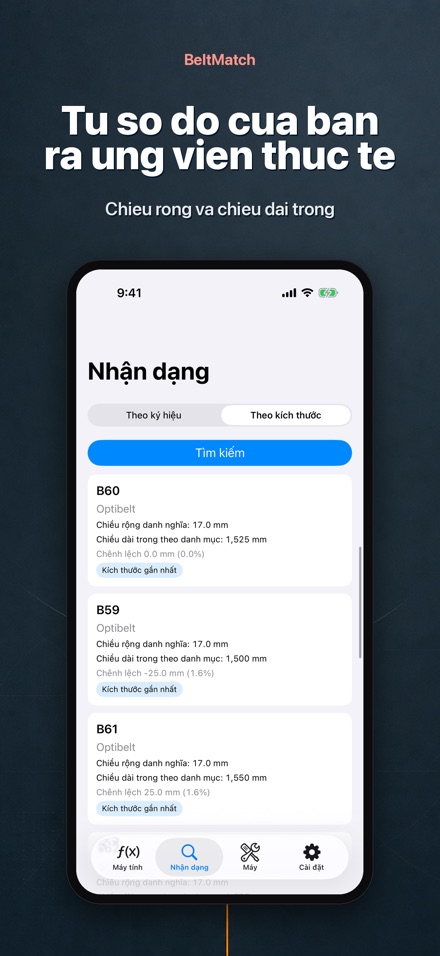 BeltMatch: Tìm dây curoa V 7