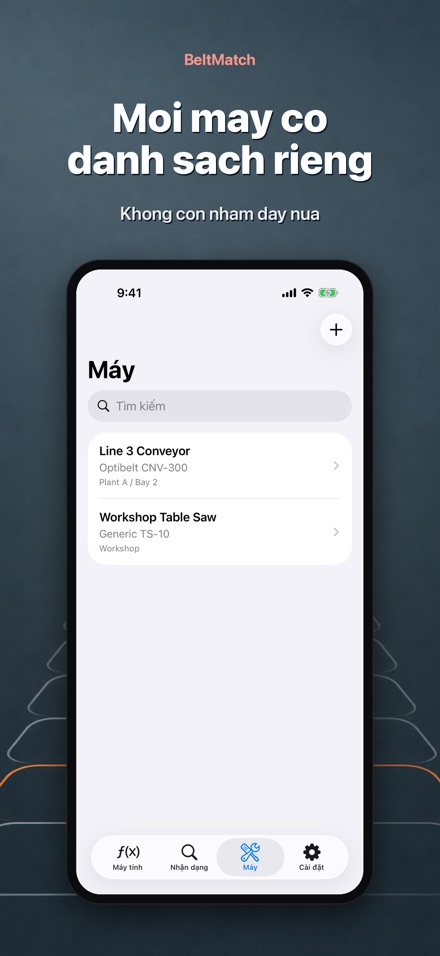 BeltMatch: Tìm dây curoa V 8
