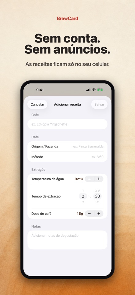 BrewCard: Receitas de Cafe 9