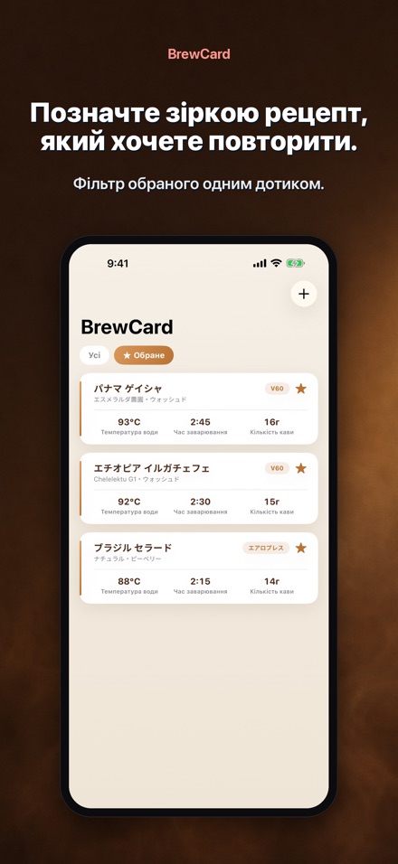 BrewCard: Рецепти кави 4