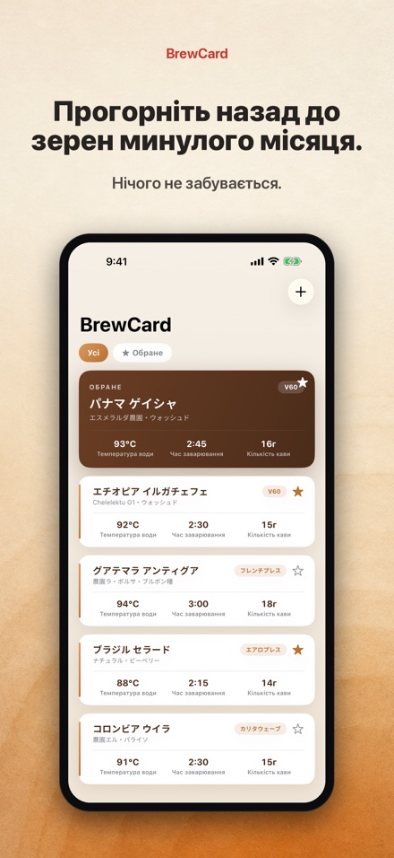 BrewCard: Рецепти кави 7