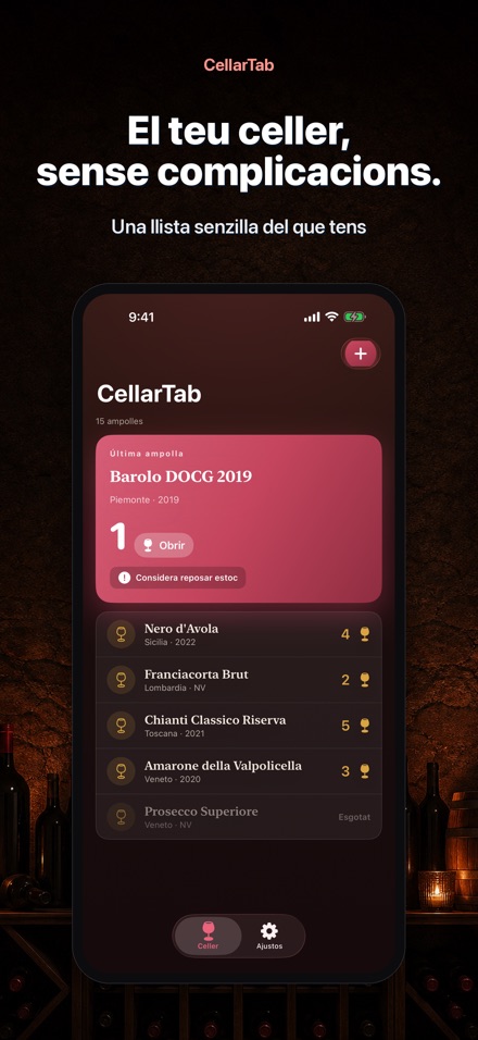 CellarTab: Diari de Celler