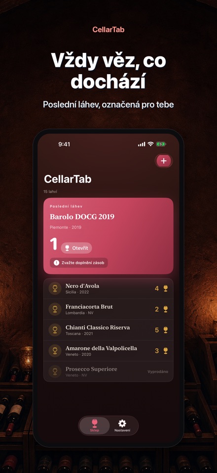 CellarTab: Sklep Vína 2
