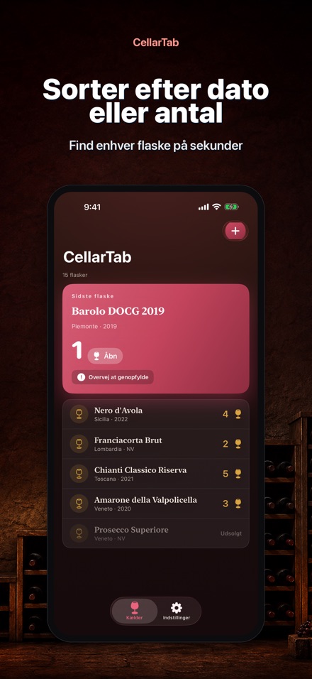 CellarTab: Vinkælder Log 3