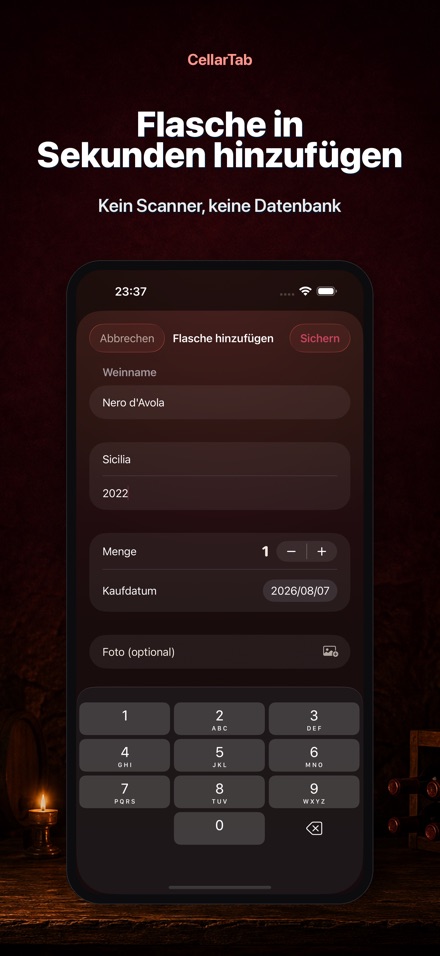 CellarTab: Weinkeller Notizen 4