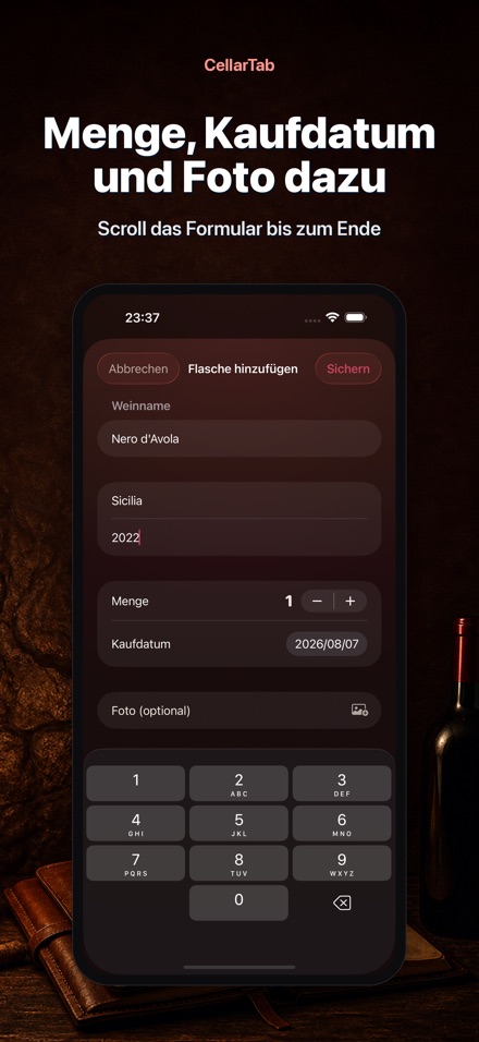 CellarTab: Weinkeller Notizen 10