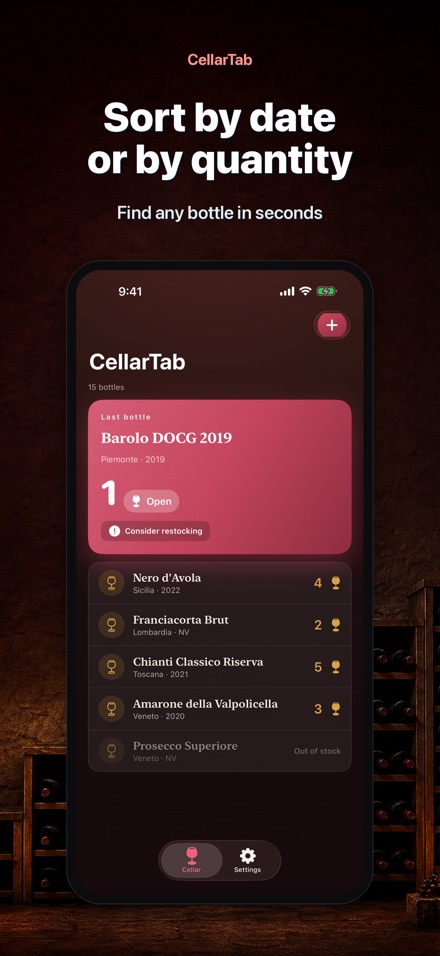 CellarTab: Wine Cellar Log 3