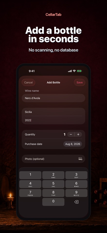 CellarTab: Wine Cellar Log 4