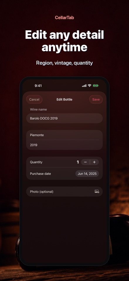 CellarTab: Wine Cellar Log 8