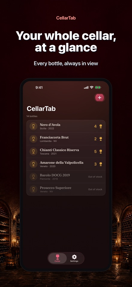 CellarTab: Wine Cellar Log 9
