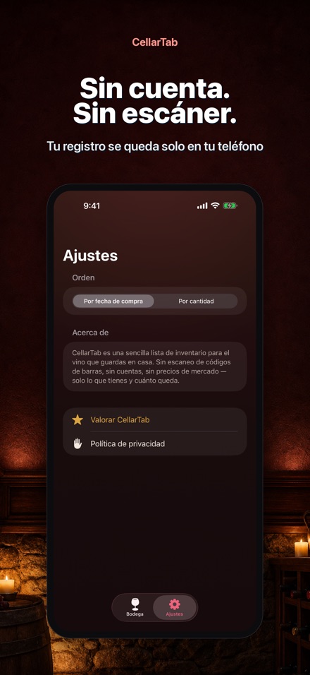 CellarTab: Registro de Bodega 7