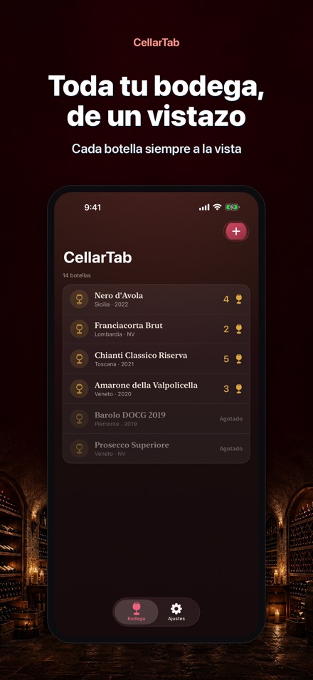 CellarTab: Registro de Bodega 9