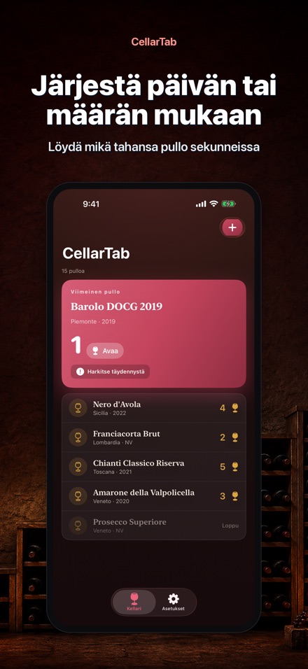 CellarTab: Viinikellari 3