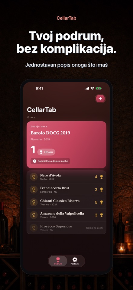 CellarTab: Vinski Podrum
