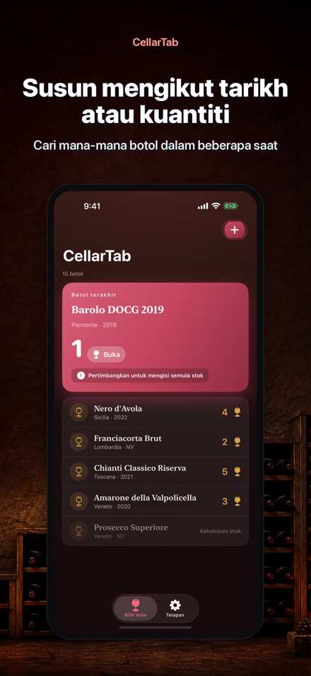 CellarTab: Log Bilik Wain 3